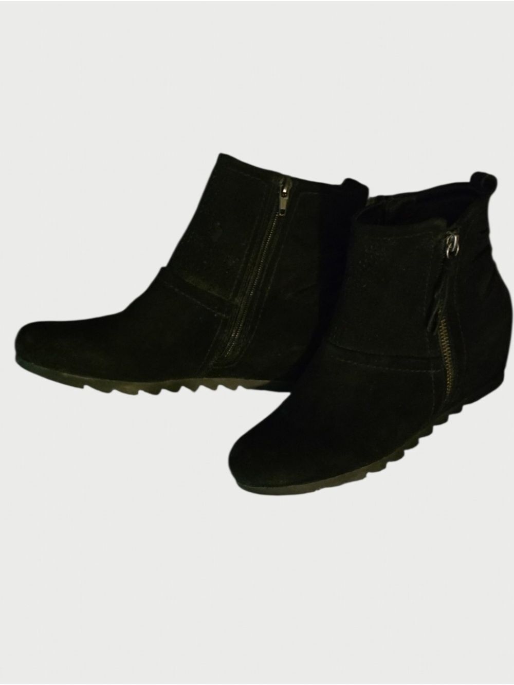 BareTraps Shoes Womens Size 6.5 6-1/2 Aveena Black Ankle Bootie Leather Upper